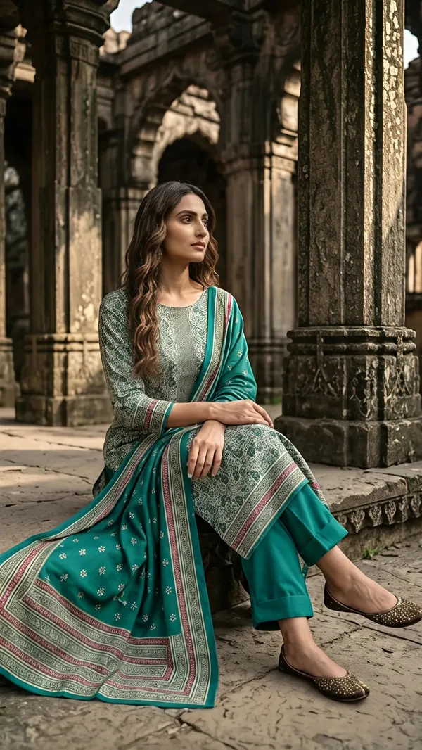 Firoza_Aabroo_Printed_Unstitched_Suit_Set