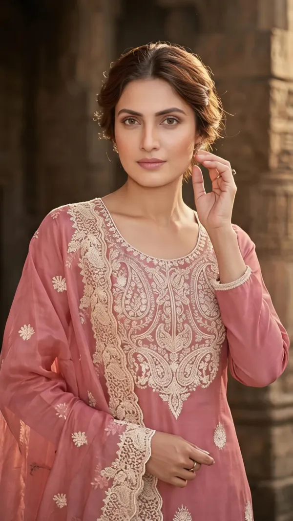 Gulnaar_Rosé_Embroidered_Unstitched_Suit_Set