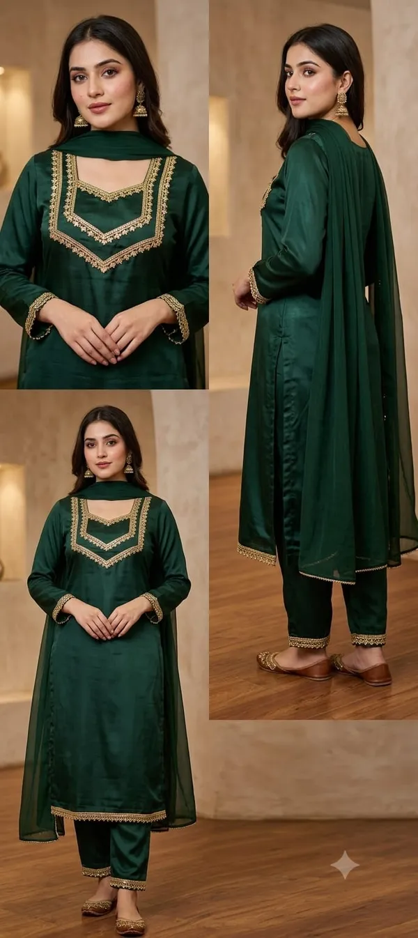 Green_Embroidered_Straight_Kurta_Set_For_Women
