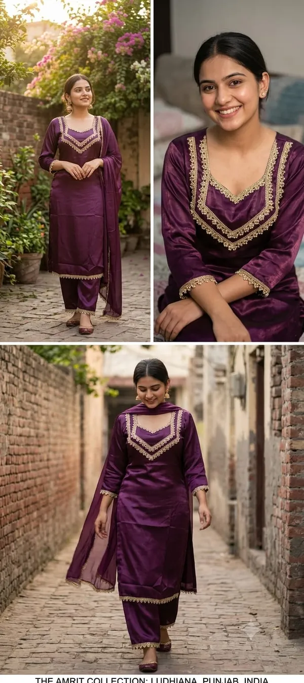 Purple_Satin_Embroidered_Salwar_Suit_Set_For_Women