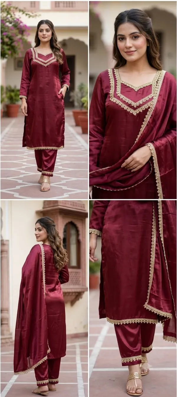 Maroon_Embellished_Straight_Kurta_Set_For_Women