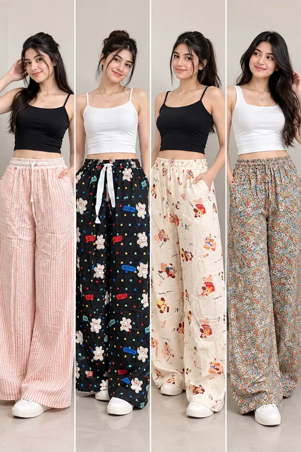 Multicolor_Printed_Wide_Leg_Pajama_Pants_For_Women