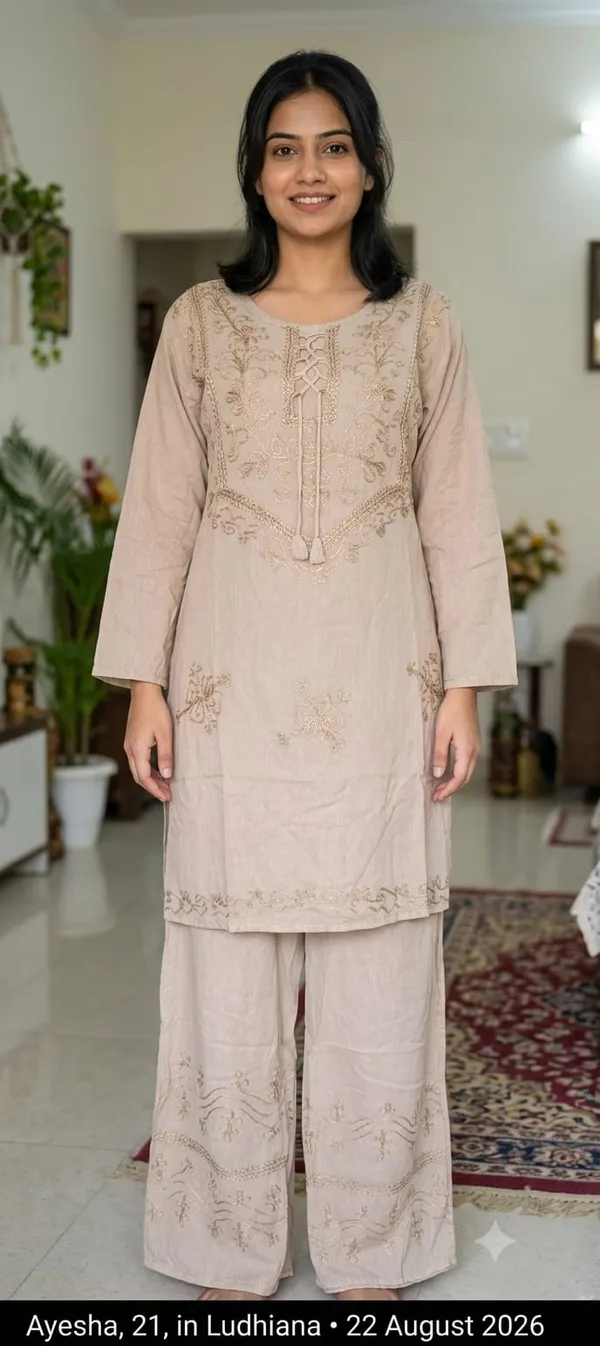 Beige_Embroidered_Straight_Kurta_Set_For_Women