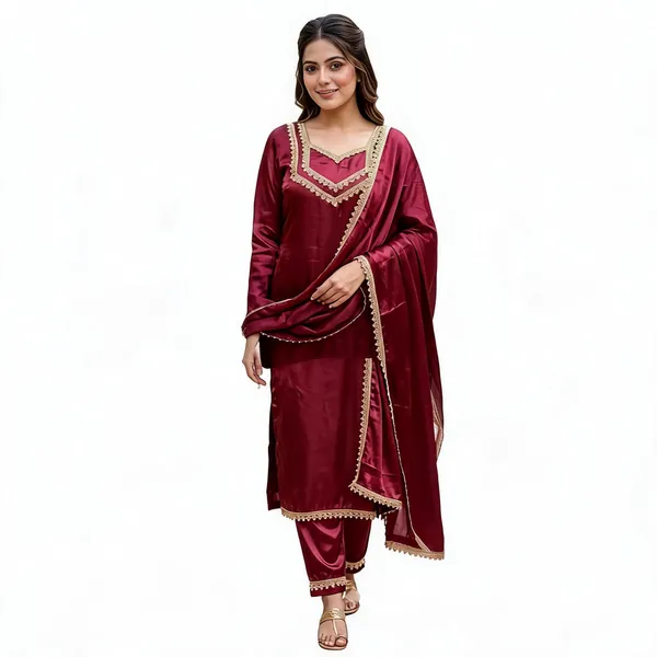 Maroon_Embellished_Straight_Kurta_Set_For_Women