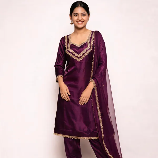 Purple_Satin_Embroidered_Salwar_Suit_Set_For_Women