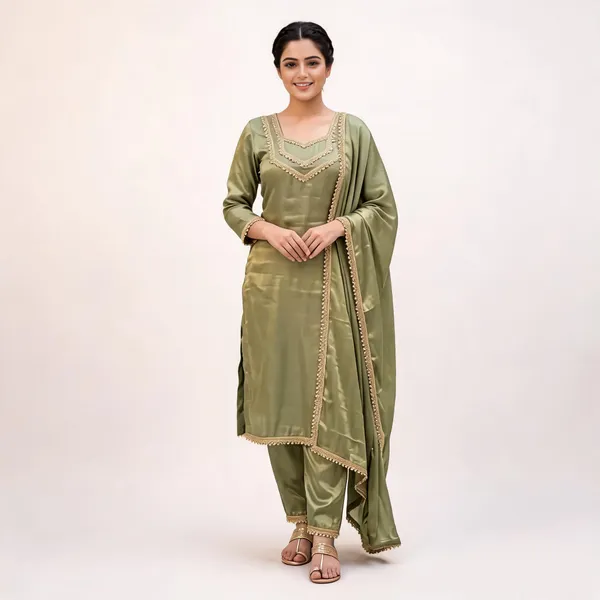 Olive_Satin_Finish_Embellished_Salwar_Suit_For_Women
