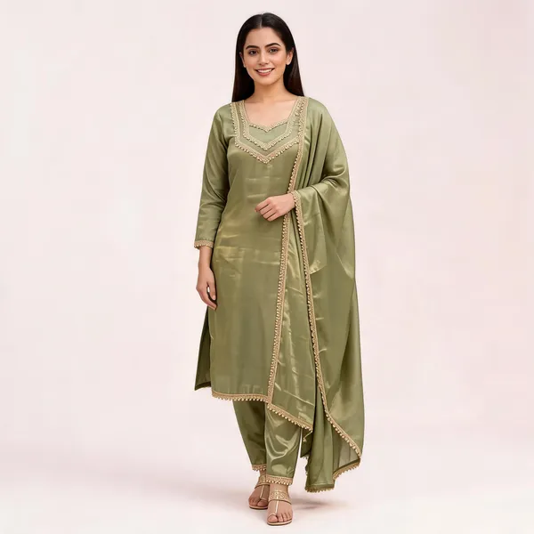 Olive_Satin_Finish_Embellished_Salwar_Suit_For_Women