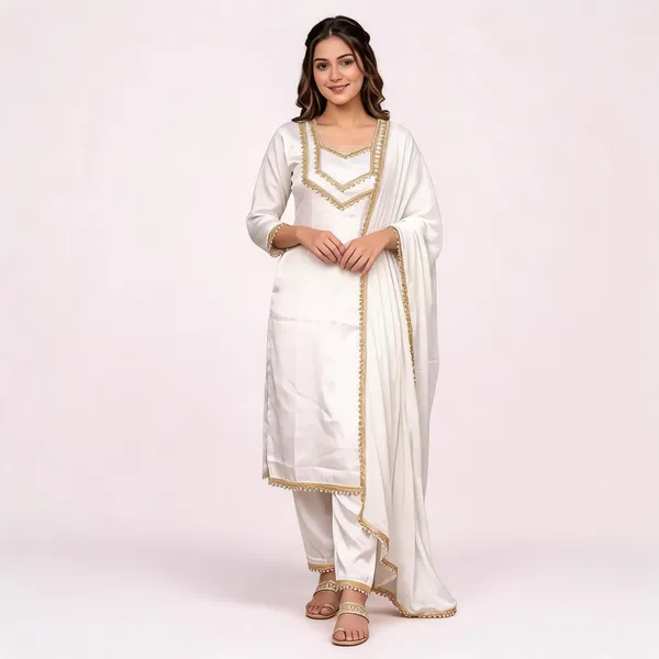 White_Embroidered_Straight_Kurta_Set_For_Women