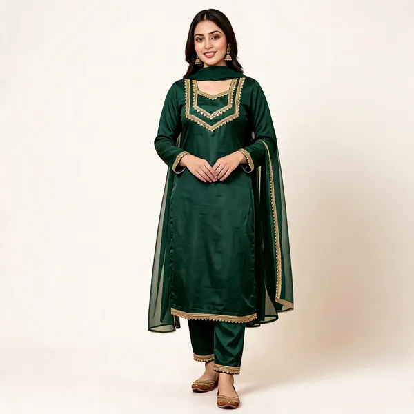 Green_Embroidered_Straight_Kurta_Set_For_Women