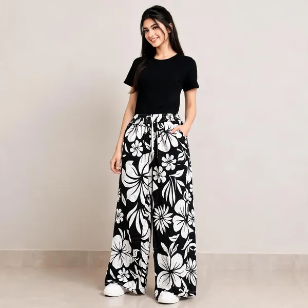 Women's_Printed_Wide_Leg_Palazzo_Pants,_Relaxed_Fit,_Soft_Breathable_Fabric_|_for_Home,_Office,_Loungewear,_Casual,_Dailywear_|_Comfortable_Trousers_for_Women_|_4_pes_set_trousers
