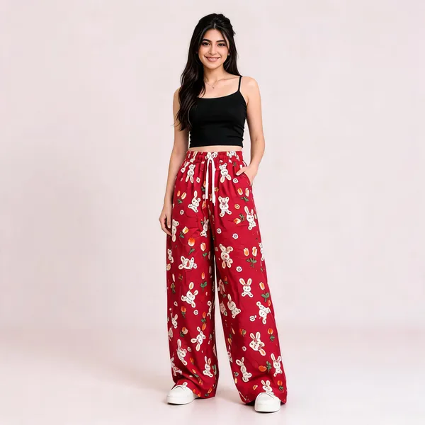 Multicolour_Printed_Wide_Leg_Palazzo_Pants_For_Women