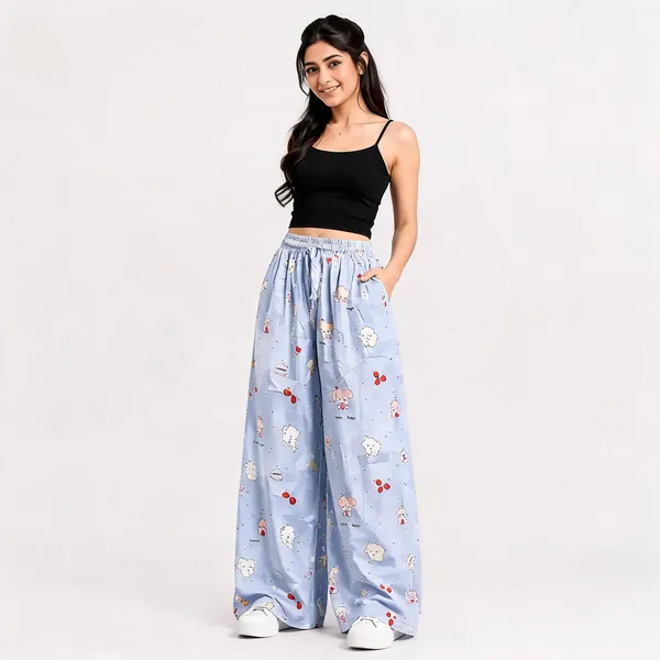 Women's_Printed_Wide_Leg_Palazzo_Pants,_Relaxed_Fit,_Soft_Breathable_Fabric_|_for_Home,_Office,_Loungewear,_Casual,_Dailywear_|_Comfortable_Trousers_for_Women_|_4_pes_set_trousers