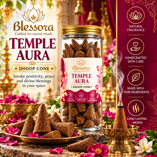 Blessora_Temple_Aura_Handcrafted_Dhoop_Cones