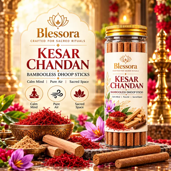 Blessora_Kesar_Chandan_Bamboo_Less_Dhoop_Sticks