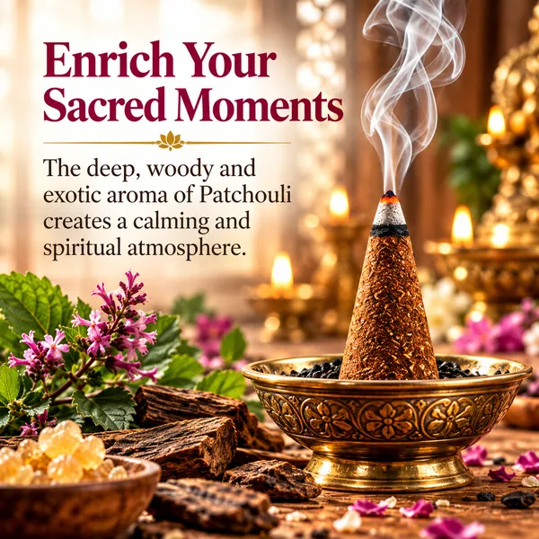 Blessora_Patchouli_Veda_Dhoop_Cones