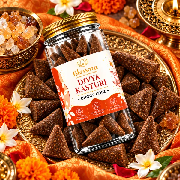 Blessora_Divya_Kasturi_Fragrance_Dhoop_Cones