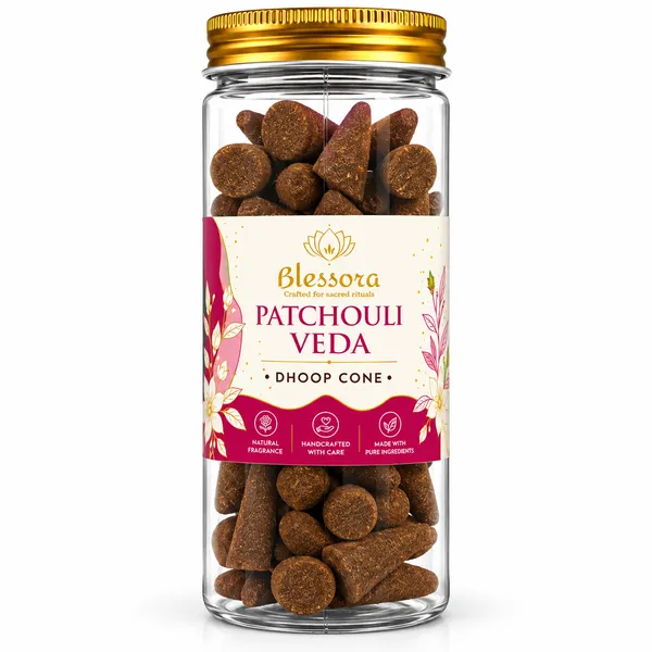 Blessora_Patchouli_Veda_Dhoop_Cones