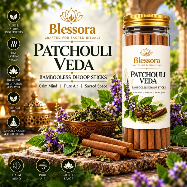 Blessora_Patchouli_Veda_Bamboo_Less_Dhoop_Sticks