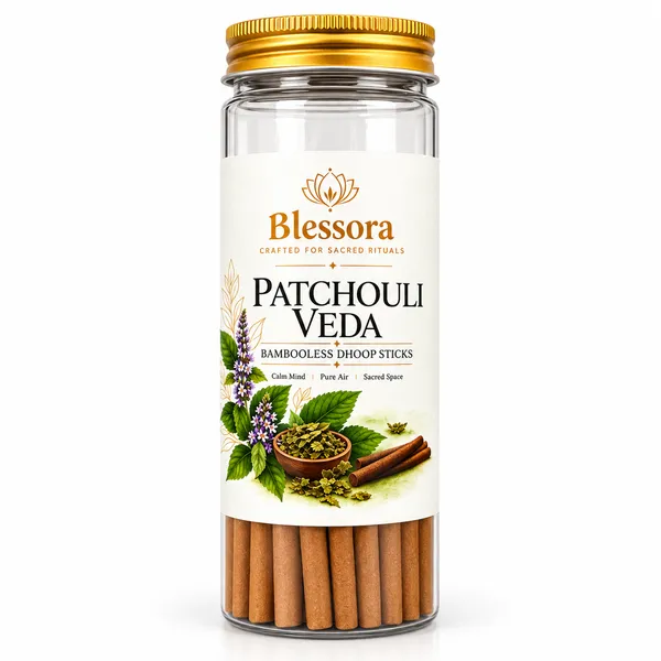 Blessora_Patchouli_Veda_Bamboo_Less_Dhoop_Sticks