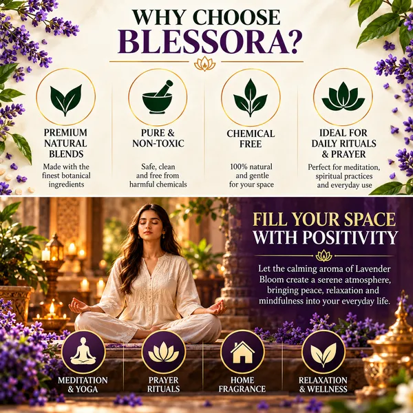 Blessora_Lavender_Bloom_Bamboo_Less_Dhoop_Sticks