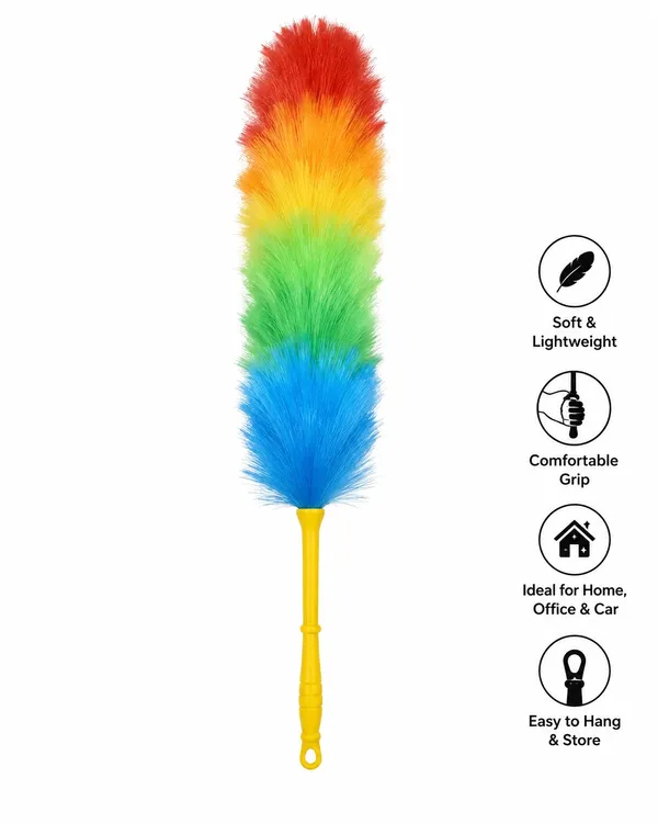 Rainbow_Feather_Duster_With_Comfortable_Grip