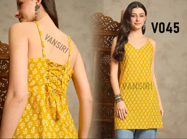 Yellow_A-Line_Kurti