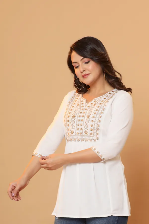 White_Tie-Waist_Tunic