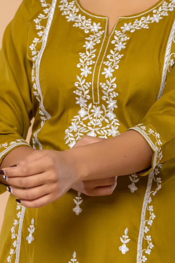 Mustard_Straight_Kurti