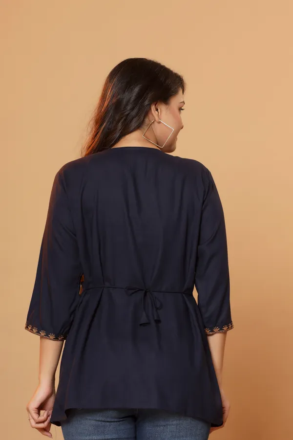 Navy_Flared_Kurti