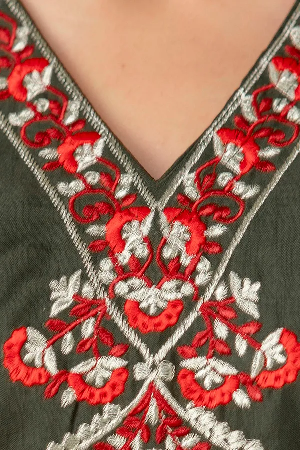 Olive_Straight_Kurta