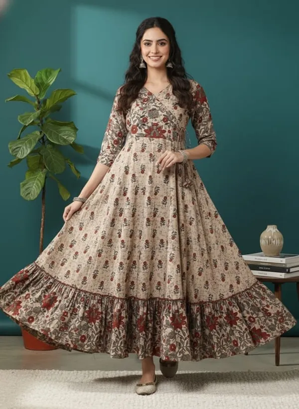 Beige_Rayon_Flared_Anarkali_Dress_For_Women