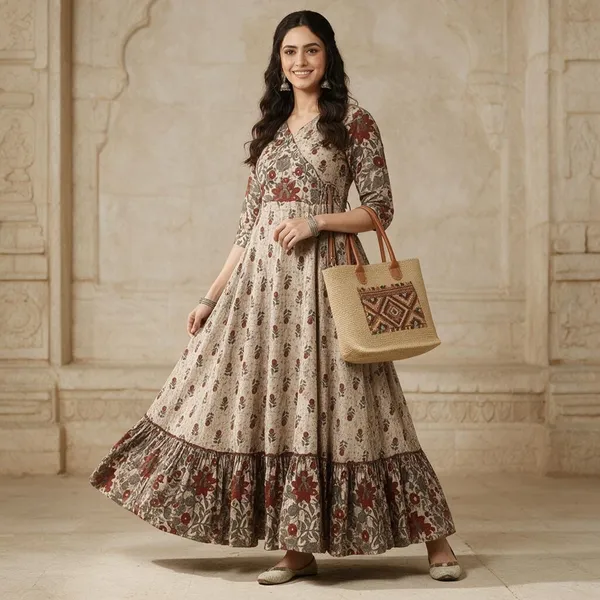 Beige_Rayon_Flared_Anarkali_Dress_For_Women