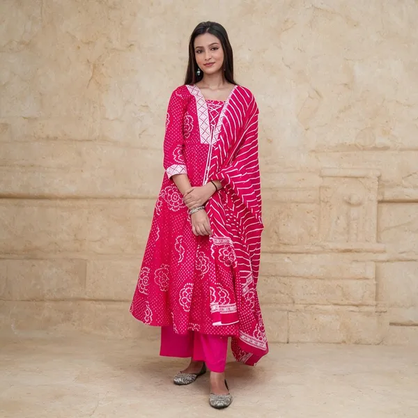 Pink_Cambric_Cotton_Anarkali_Kurta_Set_For_Women