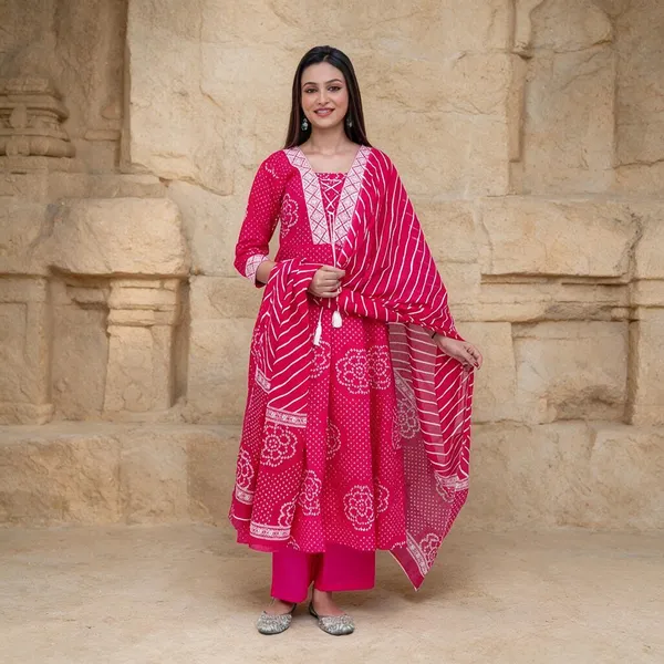 Pink_Cambric_Cotton_Anarkali_Kurta_Set_For_Women