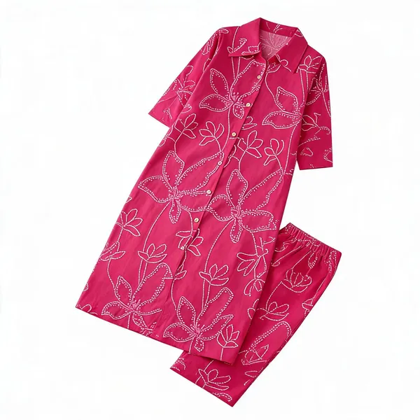 Pink_Cambric_Cotton_Straight_Kurta_Set_For_Women