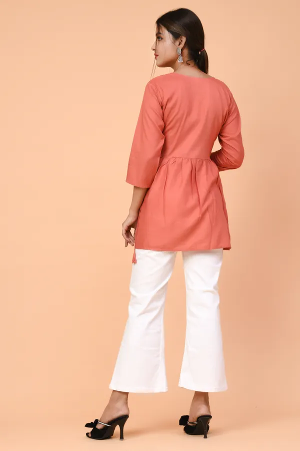 Coral_Flared_Kurti