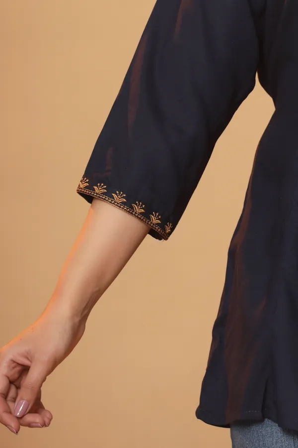 Navy_Flared_Kurti