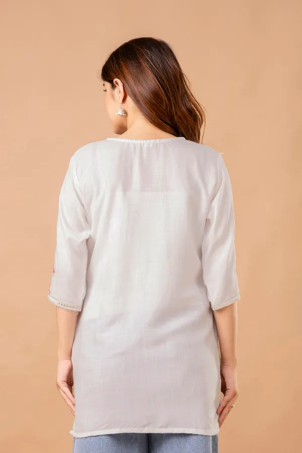 White_Straight_Kurti