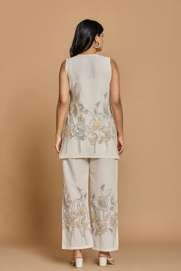 Cream_Sleeveless_Co-Ord_Set