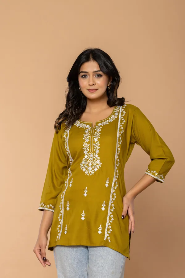 Mustard_Straight_Kurti