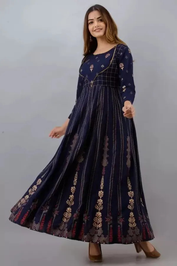 Navy_Rayon_Anarkali_Kurta_For_Women