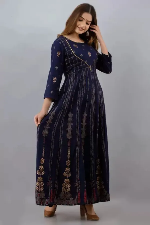 Navy_Rayon_Anarkali_Kurta_For_Women