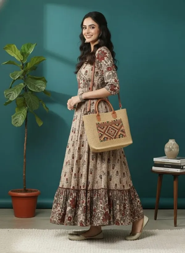 Beige_Rayon_Flared_Anarkali_Dress_For_Women