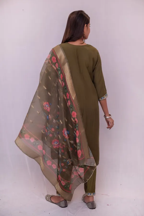 Olive_Roman_Silk_Kurta_Set_With_Dupatta_For_Women