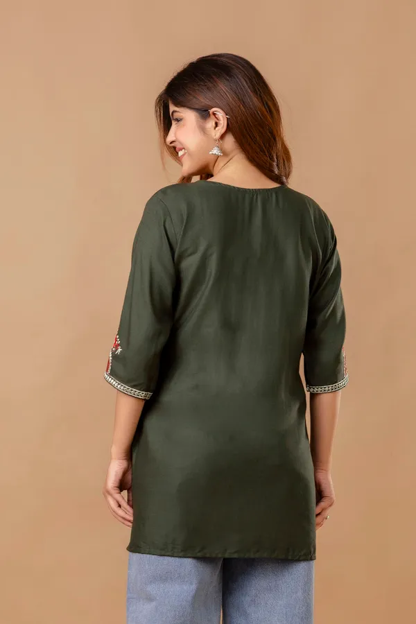 Olive_Straight_Kurta