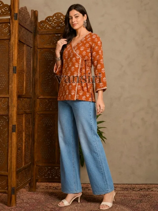 Orange_Wrap-Style_Top