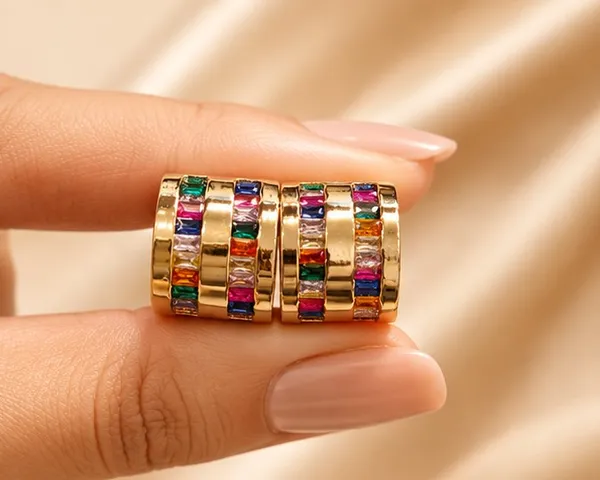 Gold_Stainless_Steel_Stone_Hoop_Earrings_For_Women