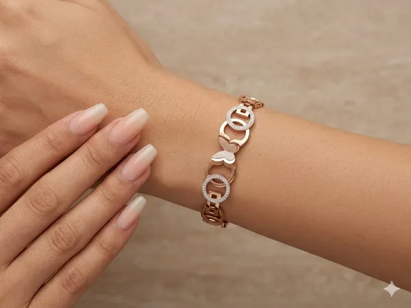 Rose_Gold_Stainless_Steel_Butterfly_Bracelet_For_Women