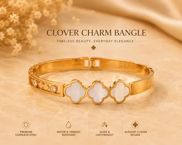 Gold_Stainless_Steel_Clover_Charm_Bracelet_For_Women
