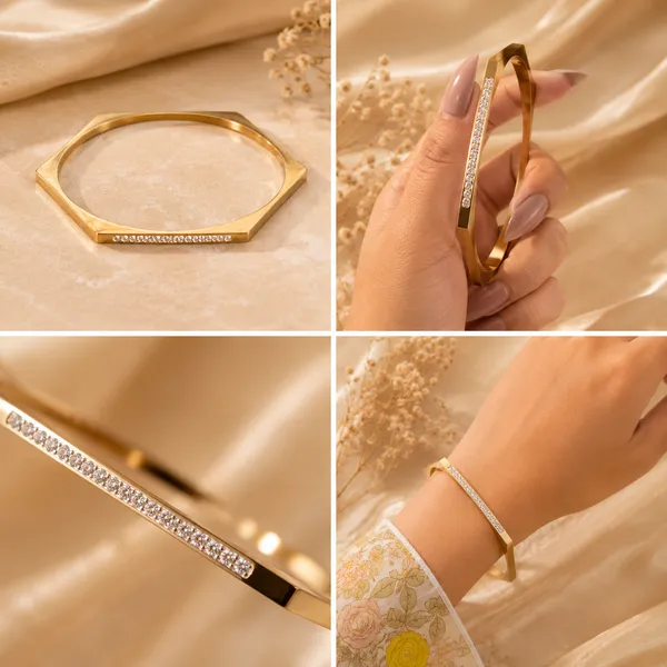 Gold_Stainless_Steel_Geometric_Stone-Studded_Bracelet_For_Women